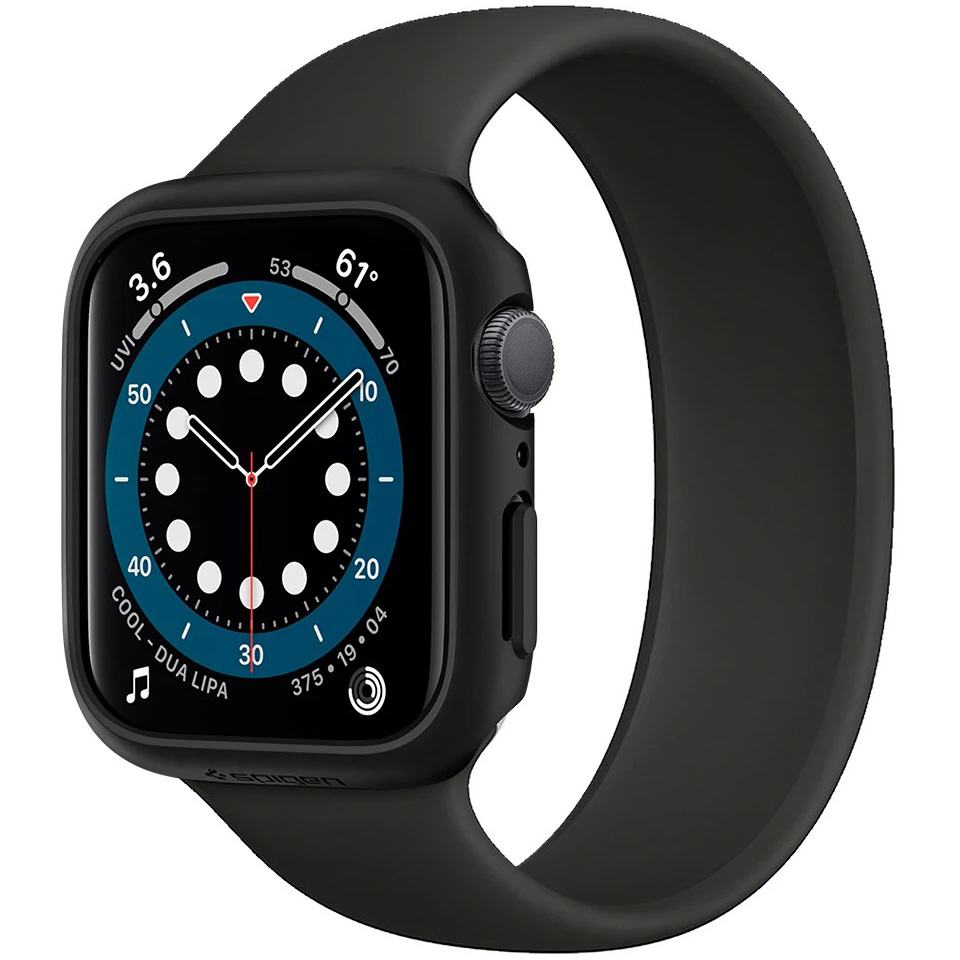 Oryginalne etui od marki Spigen z serii Thin Fit dla Apple Watch 44 mm Series 5/4
