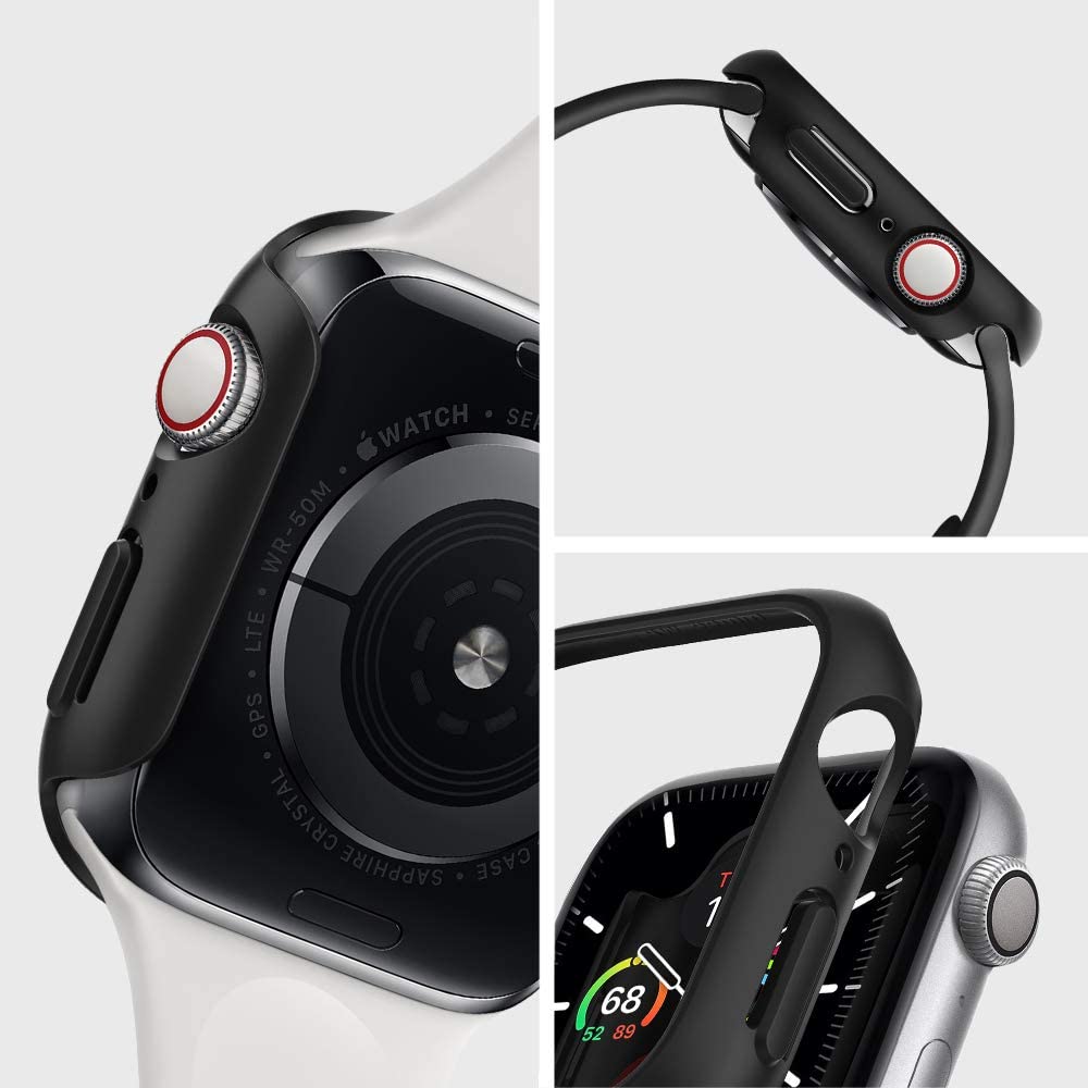 Oryginalne etui od marki Spigen z serii Thin Fit dla Apple Watch 44 mm Series 5/4